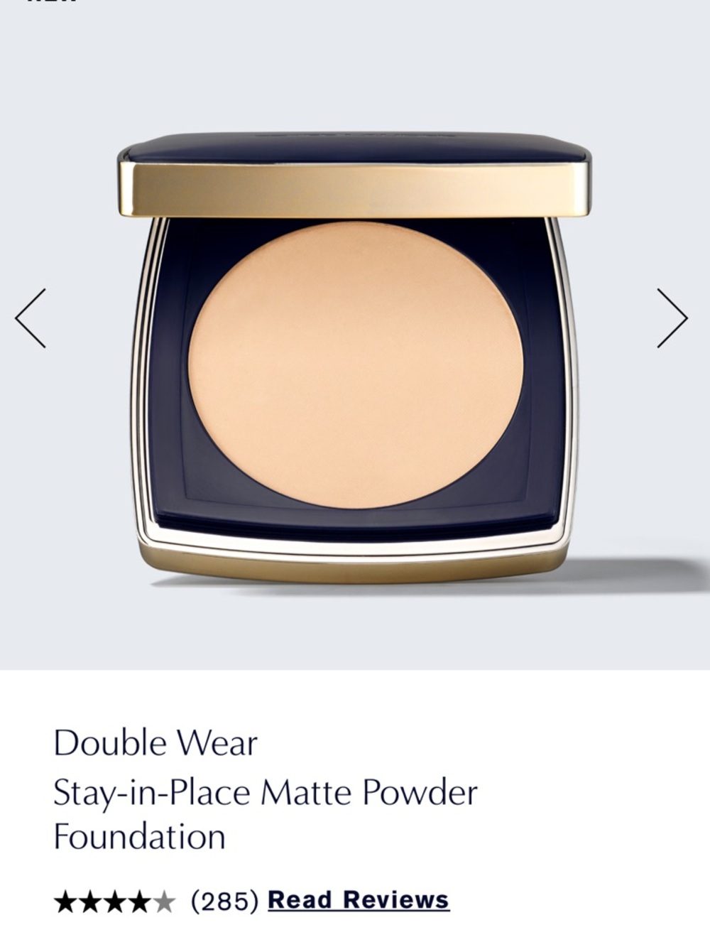 Estée Lauder Double Wear Matte Powder Foundation Shade 2W1